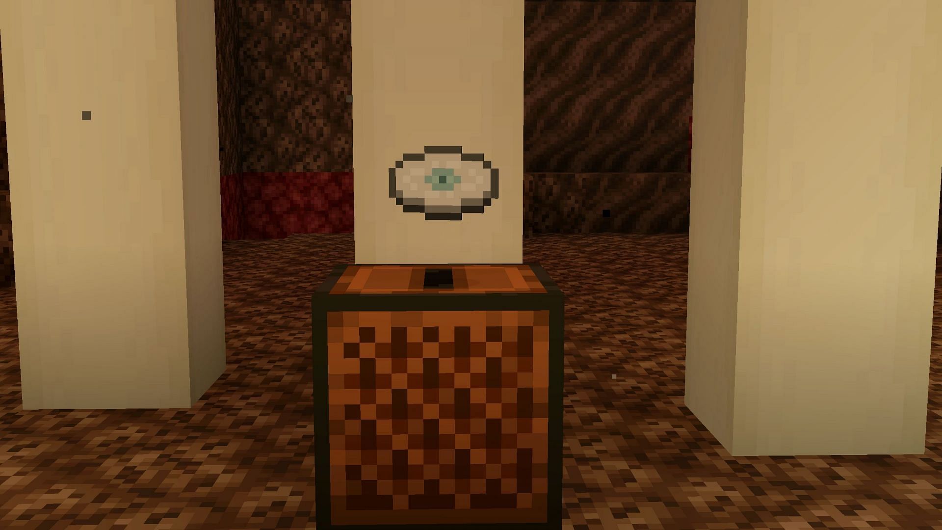 Tears music disc can be looted by killing a ghast with its fireball (Image via Sportskeeda Gaming || Mojang Studios)